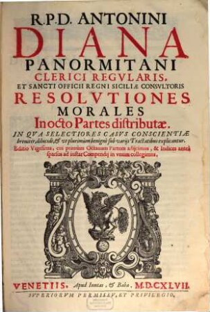 Practicae resolutiones lectissimorum casuum, 1/4