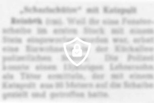 "Scharfschütze" mit Katapult