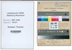 Entnazifizierung Theodor Straaten , geb. 24.09.1897 (Chefarzt)