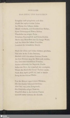 Schiller: Das Ideal Und Das Leben