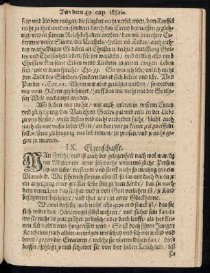 IX. Eigenschafft.