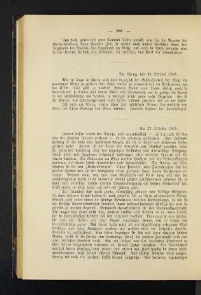 Am Rjong, den 25. Oktober 1905.