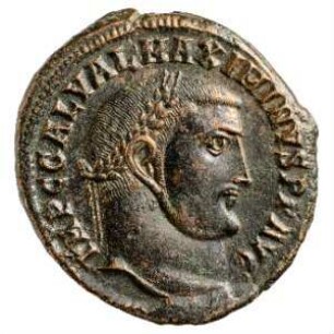 Münze, Follis, 311 - 312 n. Chr.