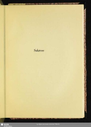 Sakrow