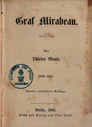 Graf Mirabeau, 1.