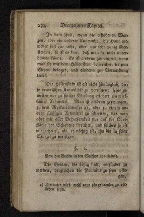 §. 2. Von den Beulen in den Weichen (poulains).