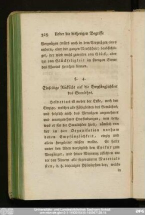 §. 4. Einseitige Rücksicht auf die Empfänglichkeit des Gemüthes.