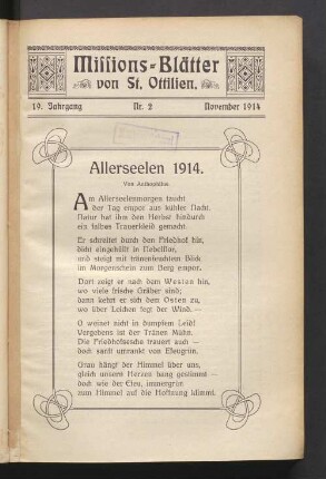 Nr. 2. November 1914