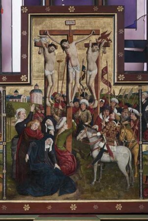 Passionsaltar — Passion und Auferstehung Christi — Kreuzigung Christi — Kreuzigung Christi auf Golgatha