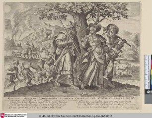 [Abraham und Lot und ihre Familie ziehen nach Kanaan; Abraham and Lot and their familiy leaving for Canaan]