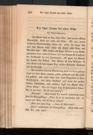 Der letzte Traum der alten Eiche. (Ein Weihnachtsmärchen.)