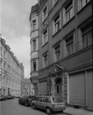 Dresden-Neustadt, Obergraben 10. Wohnhaus (1870/1880). Straßenansicht