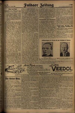 Zweite Ausgabe vom Freitag, den 06. Juni 1930.