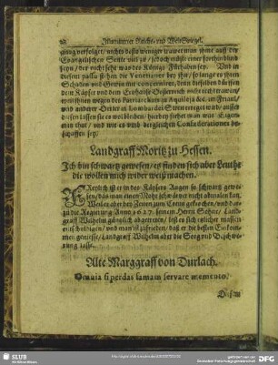 Alte Marggraff von Durlach