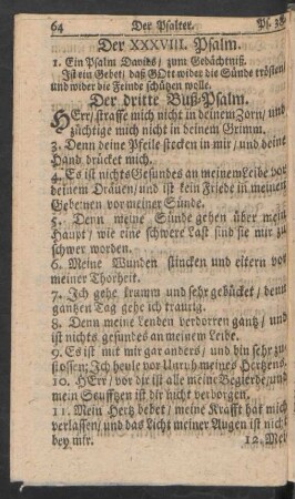 Der dritte Buß-Psalm