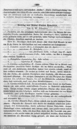 Beitrag zur Käfer-Fauna Spaniens