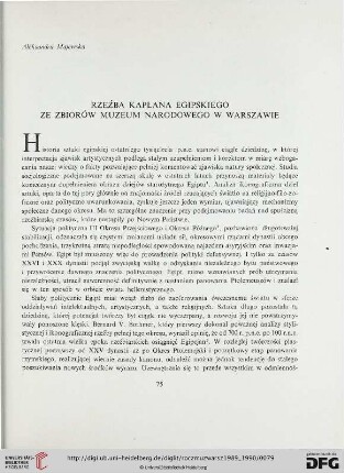 33/34: Rzeźba kapłana egipskiego ze zbiorów Muzeum Narodowego w Warszawie