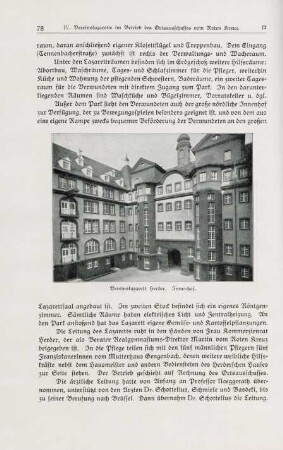 Vereinslazarett Herder. Innenhof.