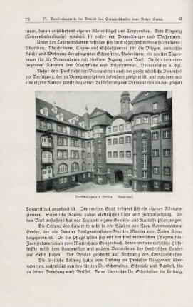 Vereinslazarett Herder. Innenhof.