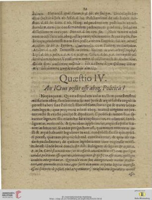 Quaestio IV