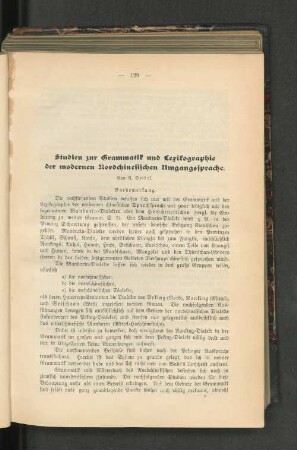 Studien zur Grammatik und Lexikographie der modernen Nordchinesischen Umgangssprache.
