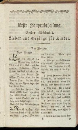 Erste Hauptabtheilung.