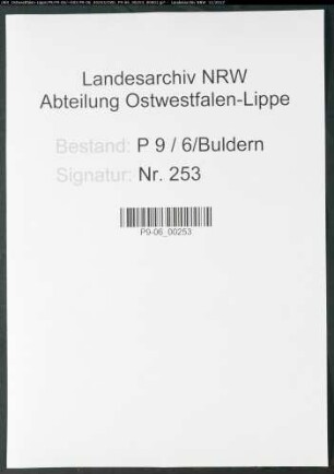 Sterberegister Standesamt Buldern