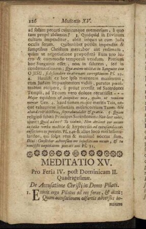 Meditatio XV. Pro Feria IV. post Dominicam II. Quadragesimæ. - Meditatio XVI. Pro Feria V. post Dominicam II. Quadragesimæ.
