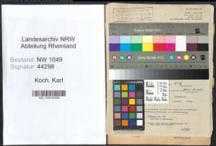 Entnazifizierung Karl Koch , geb. 28.09.1896 (Postbeamter)