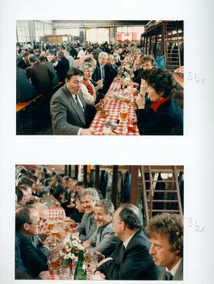 Verwaltungsgebäude Gehespitz, Grundsteinlegung und Richtfest, 18.04.1989