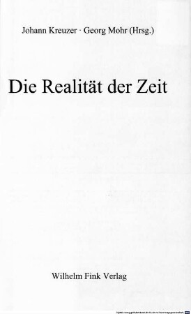 Die Realität der Zeit