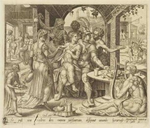 Das verschwenderische Leben, Blatt 2 aus der Folge "Das Gleichnis vom verlorenen Sohn"