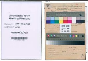 Entnazifizierung Karl Ruttkowski , geb. 12.04.1897 (Techn.Angestellter)