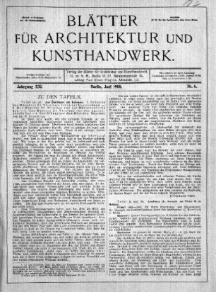 No. 6, Juni 1908