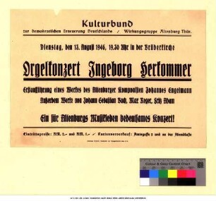 Originaltitel: Orgelkonzert Ingeborg Herkommer