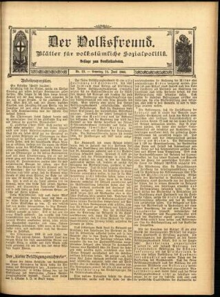 Ausgabe vom Sonntag, den 14. Juni 1908.