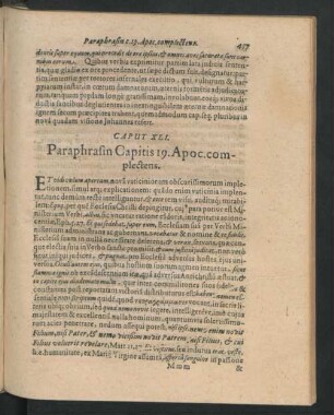 Caput XLI. Paraphrasin Capitis 19. Apoc. complectens.