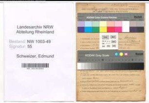 Entnazifizierung Edmund Schweizer , geb. 13.05.1907 (Bauingenieur)