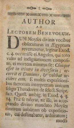 Author ad lectorem benevolum.