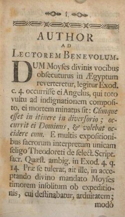 Author ad lectorem benevolum.