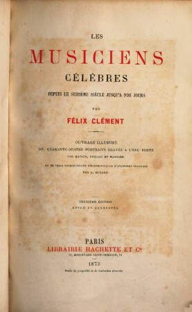Les musiciens célèbres depuis le 16e siècle jusqu'à nos jours