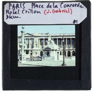 Paris, Place de la Concorde,Paris, Hôtel de Crillon