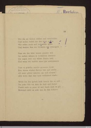 Vorspiel XII : [SW V: keine Sigle]; [SW V, S. 21/107]