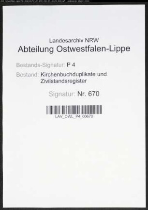 Kirchenbuchduplikat der katholischen Gemeinde Körbecke (GHT 1869-1874). (Gemeinde: Körbecke, katholische Gemeinde)