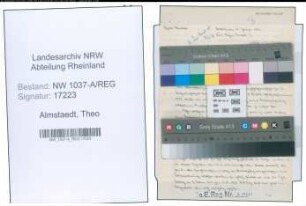 Entnazifizierung Theo Almstaedt , geb. 00.00.0000 ()