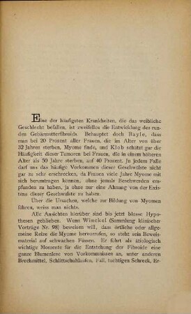 Ist bei Myomen während der Gravidität die supravaginale Uterusamputation indicirt?