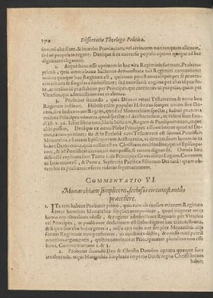 Commentatio VI - X