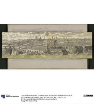 Dorotheen Stadt. Prospect der Stadt Berlin wie solche Nord-Westwärts anzusehen.