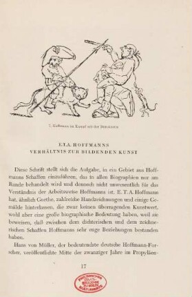 E.T.A. Hofmanns Verhältnis zur bildenden Kunst
