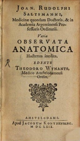 Observata anatomica
